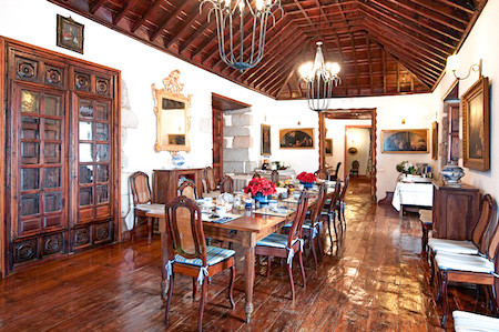 Classic dining room at Hotel Cortijo San Ignacio