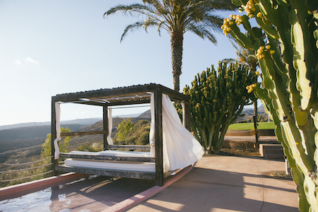 Balinese beds at Salobre Hotel Resort & Serenity