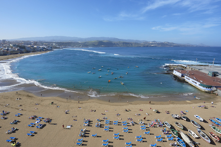 The beach in front of NH Imperial Playa Hotel