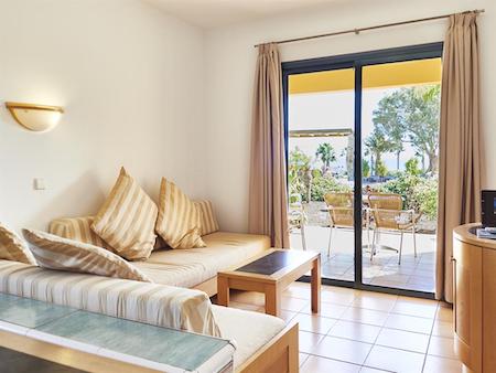 Living area and terrace of Apartment at Playitas Resort