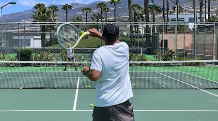 7 tennis courts on site
